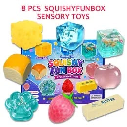 8 PCS Squishy Fun Box – Slow Rising Sensory Toys Set