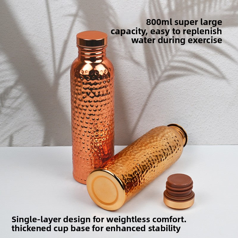Ayurvedic Copper Plated Sports Water Bottle – Pure Copper Health & Wellness Bottle