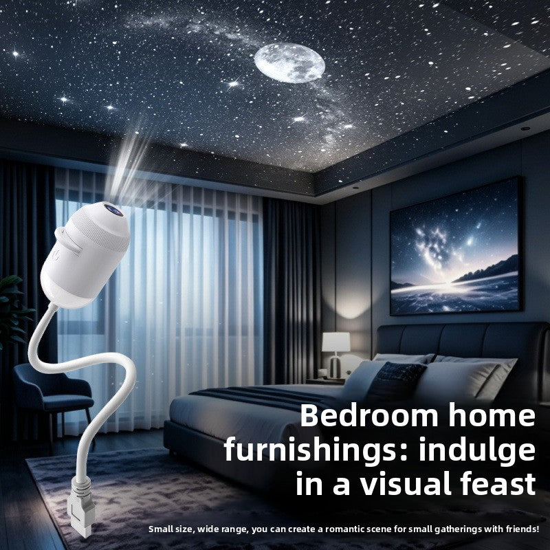 USB Starry Sky Projector Light – LED Galaxy Night Light for Car, Bedroom & Home