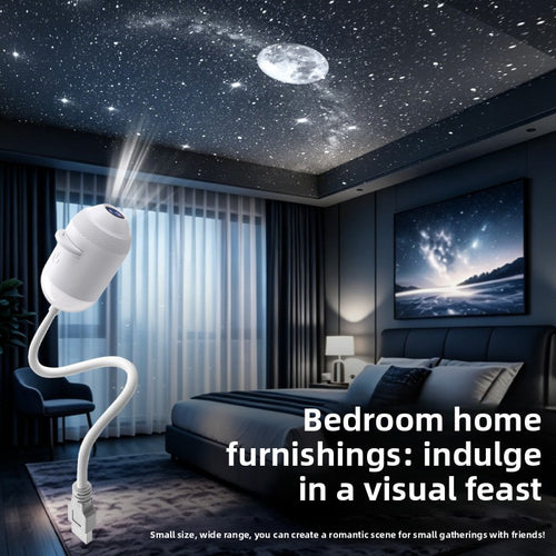 USB Starry Sky Projector Light – LED Galaxy Night Light for Car, Bedroom & Home