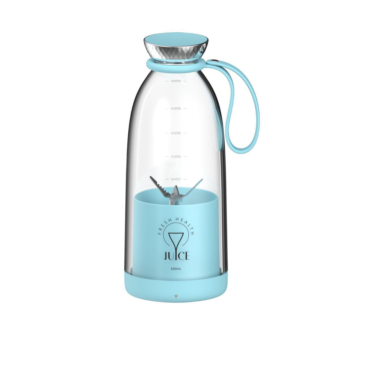 Wireless Portable Juicer Blender – USB Rechargeable Personal Juice & Ice Crusher Bottle (500mL)