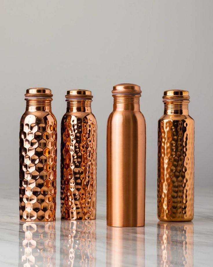 Ayurvedic Copper Plated Sports Water Bottle – Pure Copper Health & Wellness Bottle