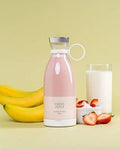 Wireless Portable Juicer Blender – USB Rechargeable Personal Juice & Ice Crusher Bottle (500mL)