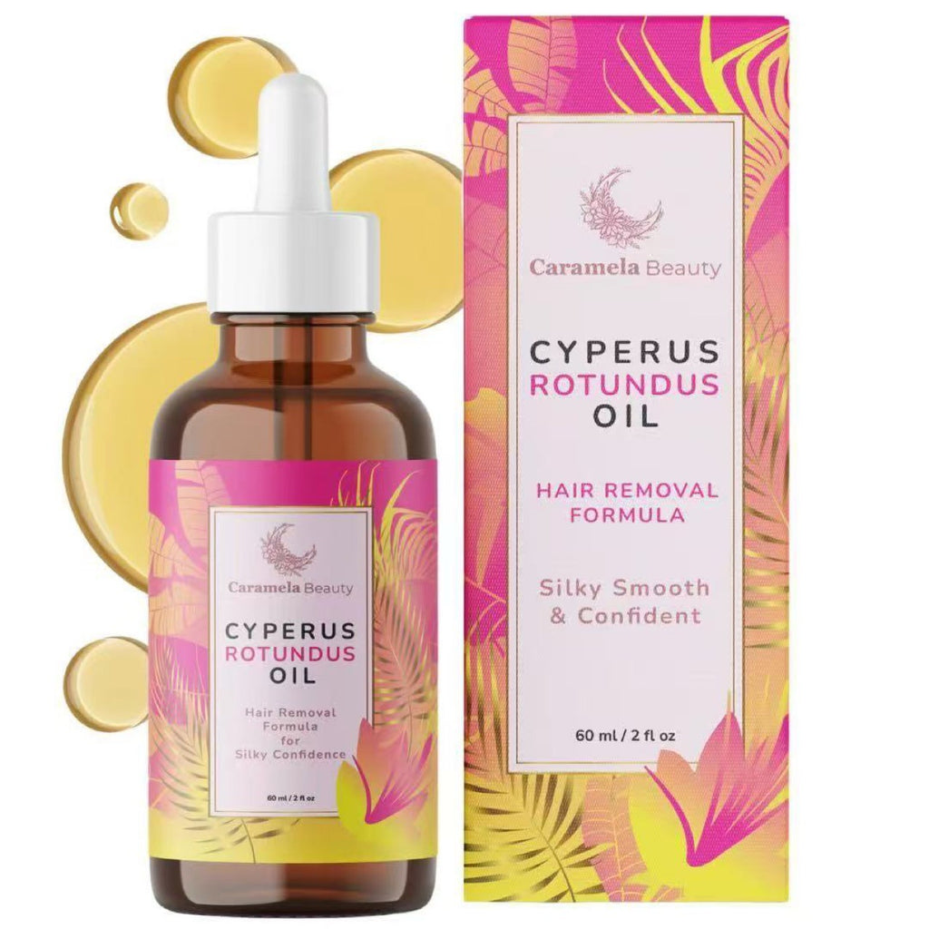 Caramela Beauty Cyperus Rotundus Hair Removal Oil – Silky Smooth Skin Formula, 60ml