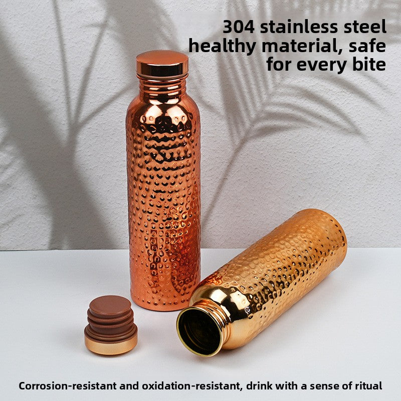 Ayurvedic Copper Plated Sports Water Bottle – Pure Copper Health & Wellness Bottle